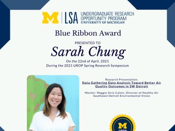 2021 UROP Spring Symposium Blue Ribbon IG 1 